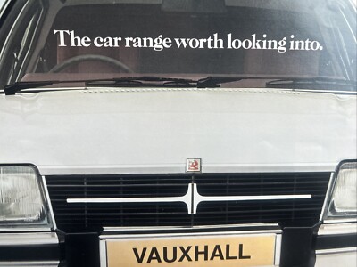 Vauxhall Range Inc Chevette Astra Original Auto Verkaufsinfo Prospekt Oktober 1980