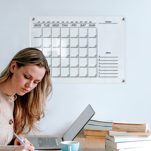 2 Sets Acrylic Memo Board Transparent Acrylic Board Message Note Board for Home - Picture 8 of 12