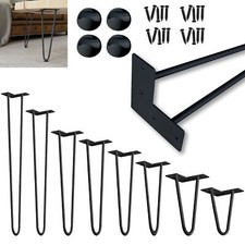 4er-Set Tischgestell Tischbeine Möbelfuß Tischkufen Hairpin Leg Tischfüße Stahl