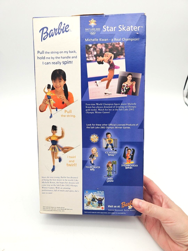 Michelle Kwan Olympic Barbie Doll ~ Star Skater ~NEW~2002 ~ Vintage - Picture 6 of 7
