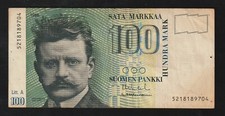 Finland, 100 Markka, 1986, Banknote, Suomen Pankki / Finlands Bank,