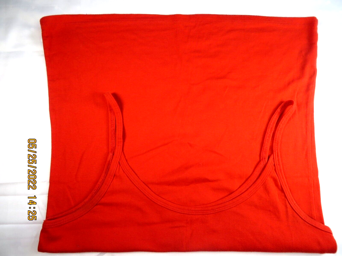 Haut Débardeur Gap Bretelles Spaghetti Rouge Et Tan - Taille 2, Occasion Très Bon état