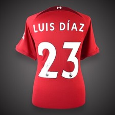 Luis Diaz Signed Liverpool This Season Shirt Private Signing COA &pound;149