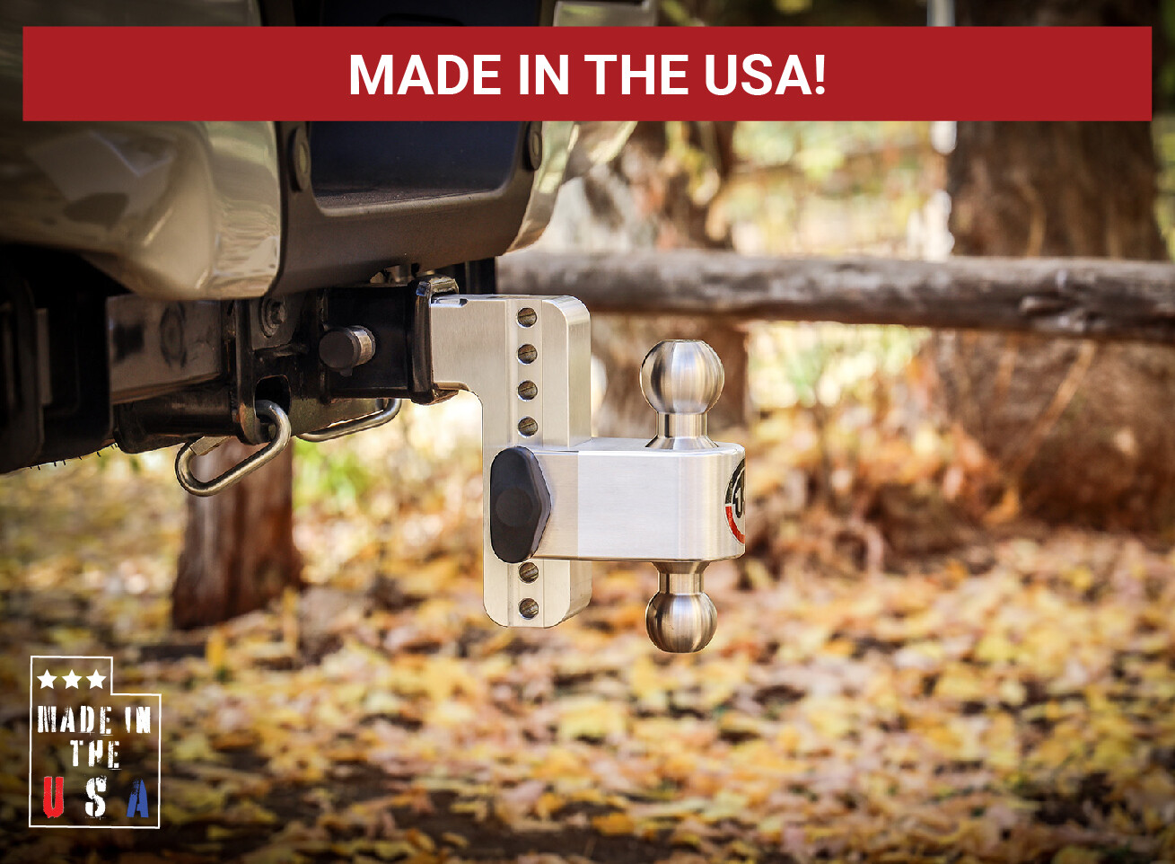 Weigh Safe 2.5" 180 Degree Class V 6" Drop Hitch Receiver, 18.5K; LTB6-2.5