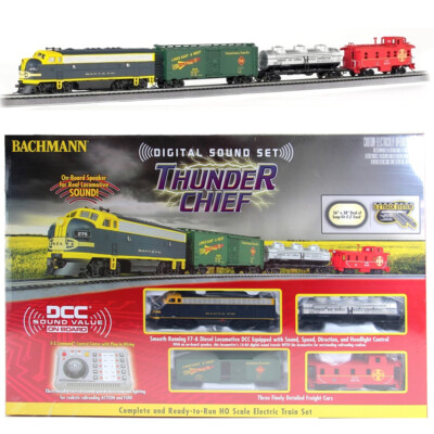 Bachmann 00826 Thunder Chief Electric Train Set w/ Digital Sound Set HO Scale