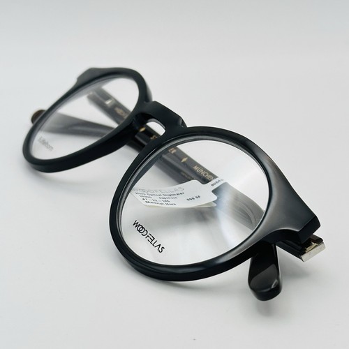 Woodfellas Brille Damen Herren rund espresso Büffelhorn Horn Echthorn 10905 L - 第 9/11 張圖片