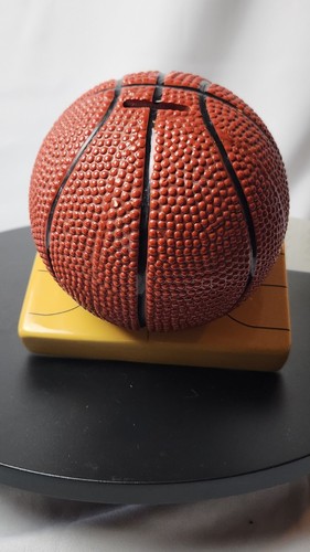 Basketball Coin Piggy Bank Ceramic 6.75" Starpoint NY RARE Sports NBA F.A.B. - Picture 5 of 6