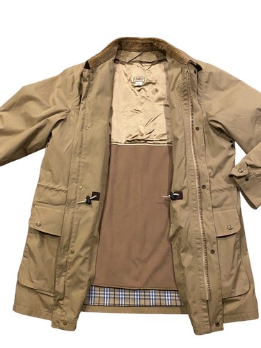 VTG LL Bean Utility Jacket Wool Liner Tan USA Made Corduroy Collar Thinsulate L - Picture 8 of 12