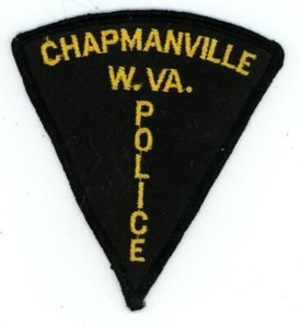 WEST VIRGINIA WV CHAPMANVILLE POLICE NICE SHOULDER PATCH SHERIFF OLD BACKING