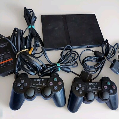 PS2 Slim Console Bundle With 5 Random Games Included