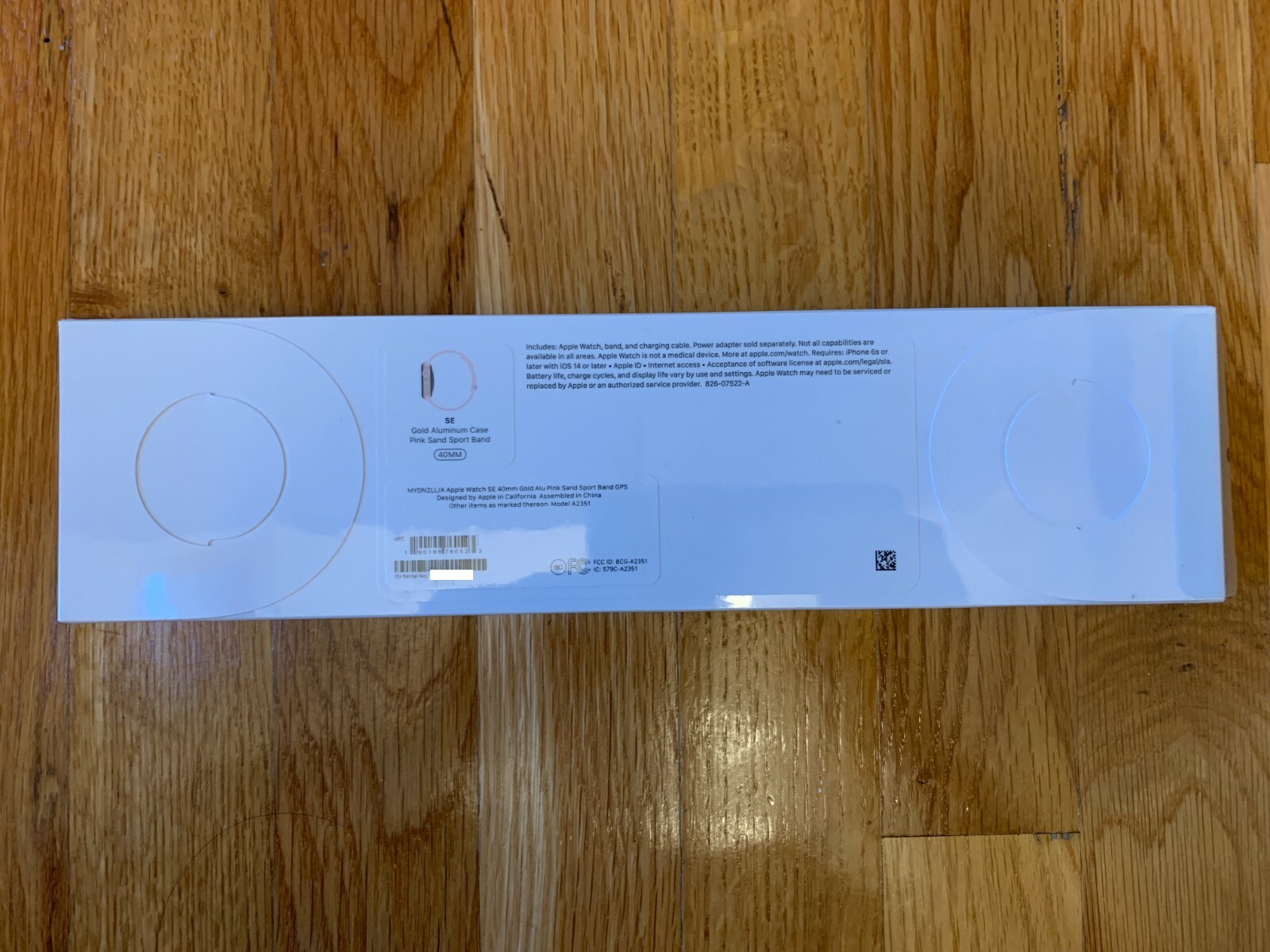 Apple Watch SE 40mm Gold Aluminum Case with Pink Sand Sport Band - Regular  (GPS) (MYDN2LL/A) for sale online | eBay