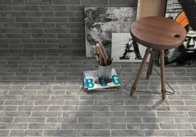 2.5'' x10'' Manhattan Gray Brick Porcelain Backsplash Wall Tile (1 Piece)
