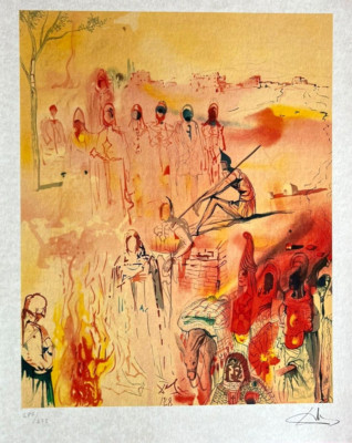 Salvador Dali Lithographie COA Original Sign. ,Nummeriert Hand Bleistift (Dali