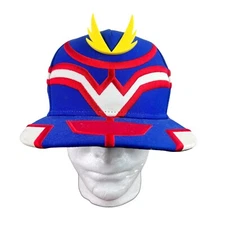 My Hero Academia All Might Hat 3D Logo One Size Blue Red- Rare