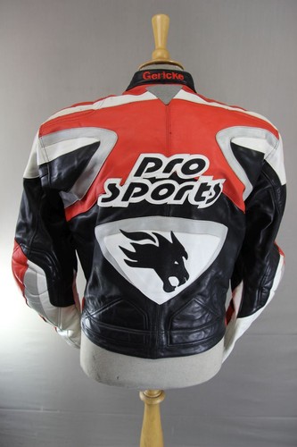 HEIN GERICKE PRO SPORTS LEATHER BIKER JACKET WITH HIPROTEC CE ARMOUR 38 INCH - Picture 5 of 11
