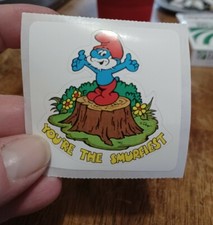 Vintage Smurf Roll Stickers Various Characters and Themes RARE 
