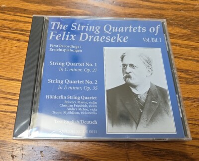 The String Quartets Of Felix Draeseke Vol./Bd. I - First Recordings - Hölderlin 