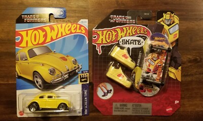 Hot Wheels - Volkswagen * Transformers Bumblebee  & Hot Wheels Skate - Bumblebee