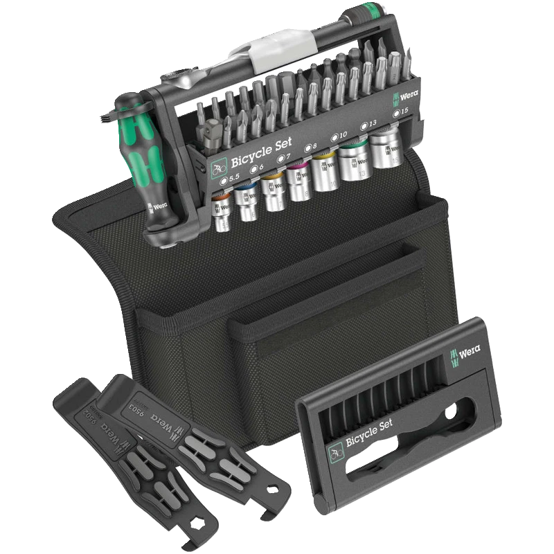 Wera Bicycle Set 3 Fahrrad Werkzeug Set Zyklop MINI 41-teilig inkl. Tasche