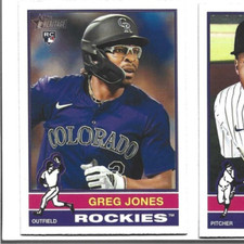 2025 Topps Heritage Colorado Rockies Greg Jones Rookie card