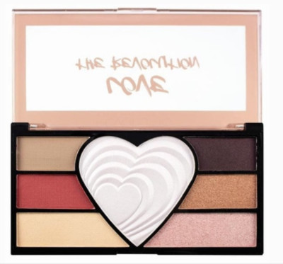 NEW MAKEUP REVOLUTION LOVE THE REVOLUTION PALETTE Eyeshadow Highlighter SEALED!