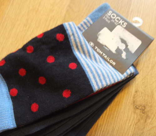 * TOM TAILOR coole Socken 3er Pack Gr. 39-42 NEU - Picture 2 of 4