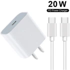For Metro by T-Mobile TCL ION X 20W PD USB-C Fast Charger+Type-C Cable