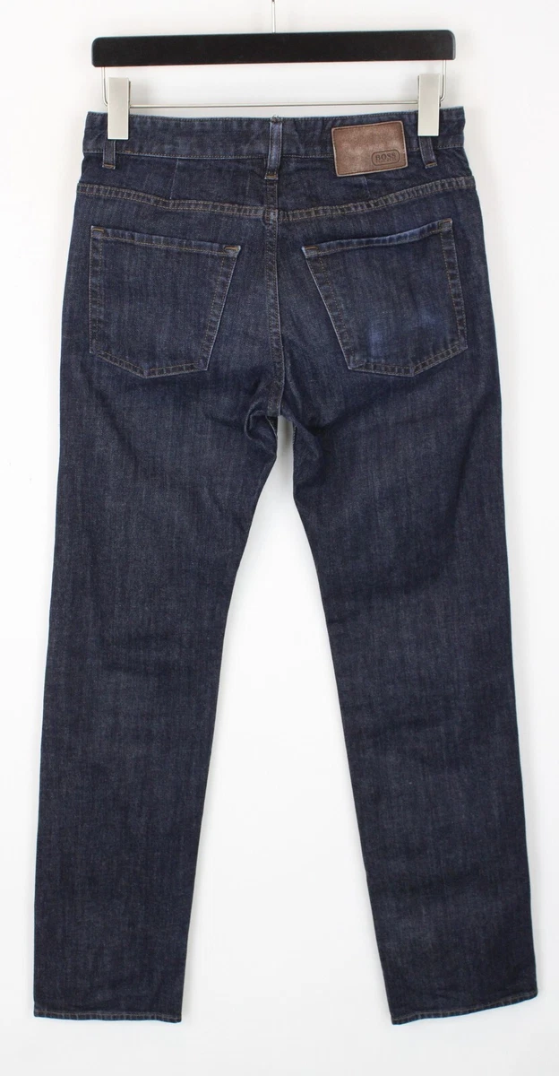 HUGO BOSS Delaware1 Label Stretch Jeans Men&#039;s W31/L32 Zip Fly Logo | eBay