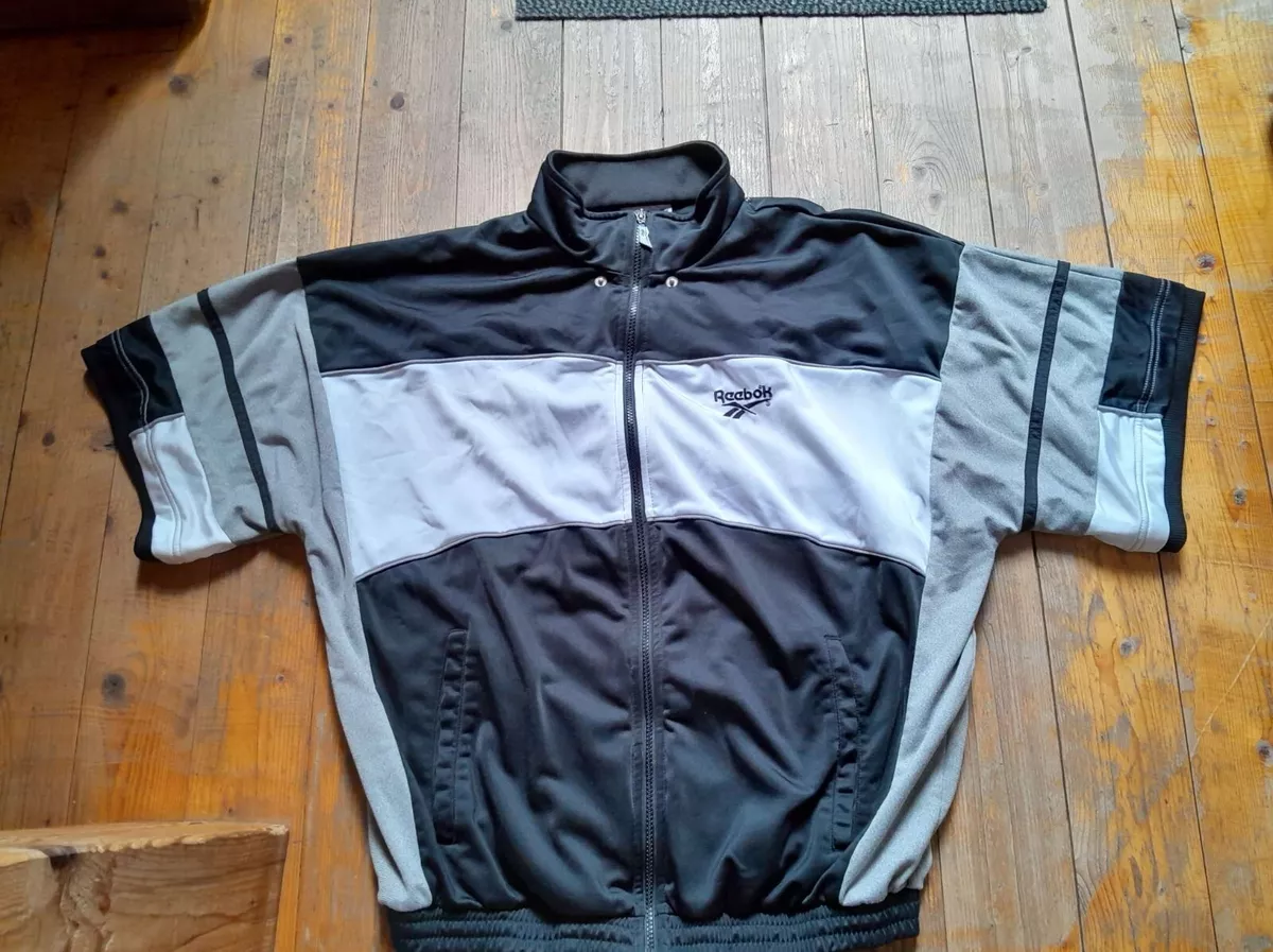 Vintage 90 s ancienne veste de Surv tement noire REEBOK taille L