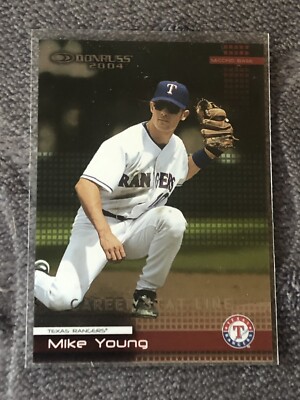 2004 (RANGERS) Donruss Stat Line Career #204 Mike Young/277/277
