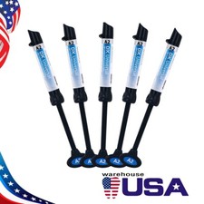 5X DENTEX Dental Universal Light Cure Composite Resin A2 Shade 4g/Syringe USA