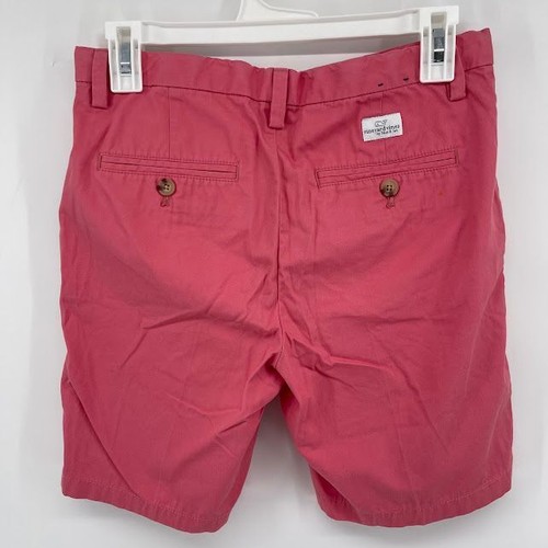 Vineyard Vines Boys Salmon Cotton Chino Shorts Summer Casual Preppy Size 16 - Picture 6 of 6