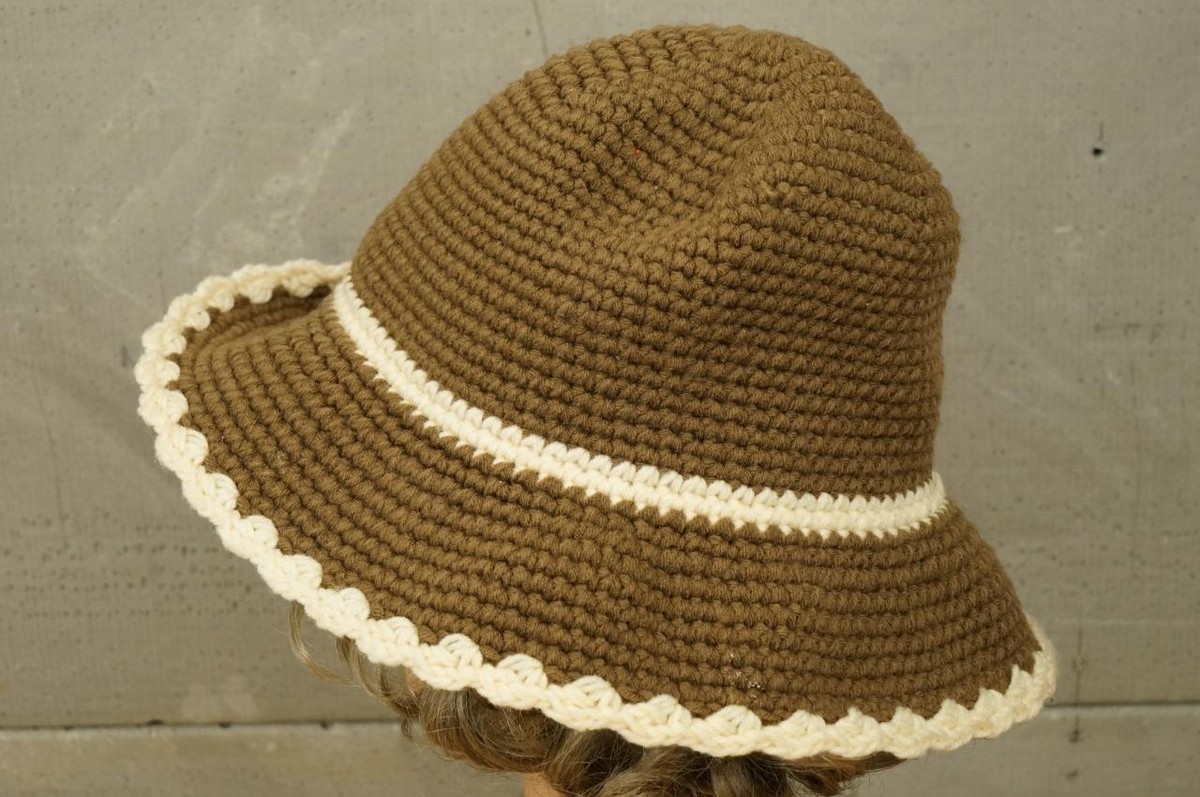 Handcrafted Beige and Brown Crochet Cloche Hat il_fullxfull.5053005505_2xhw.jpg main image 2
