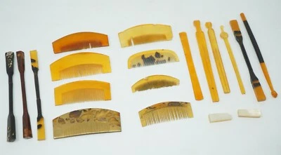 Accessoire cheveux japonais collection épingle à cheveux et peigne 19 pièces ... - Photo 1/4
