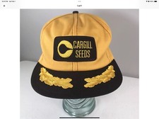 Vintage CARGILL SEEDS Snapback Trucker Hat Patch Cap K Brand Made in USA