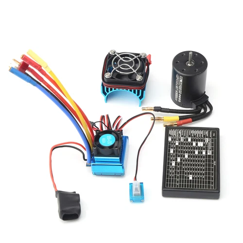 3650 Brushless Motor 4300KV with 45A Brushless  Heat Sink Programming D3H8 - Picture 1 of 10