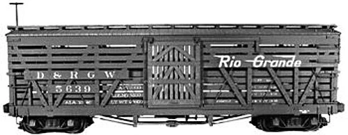 Rail Line HOn3 D&RGW STOCK CAR KIT