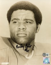 CURLEY CULP SIGNED AUTOGRAPHED 8x10 PHOTO KANSAS CITY CHIEFS LEGEND BECKETT BAS