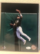 Ramon Laureano Signed Oakland Athletics 8x10 Photo JSA