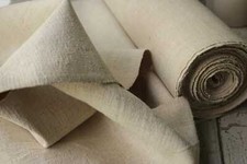 Sacco grano lino tinta unita tessuto canapa antica casalinga primi fogli o vestiti 