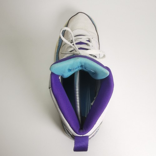 ~ Nike AIR Flight 2013 Mid Trainers Poison Dart Frog Blue Purple ~ UK Size 8.5 ~ - Picture 9 of 18