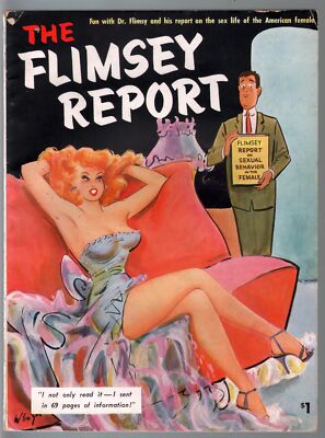 MAG: Flimsey Report #1 1953-Kinsey Report parody-Bill Wenzel