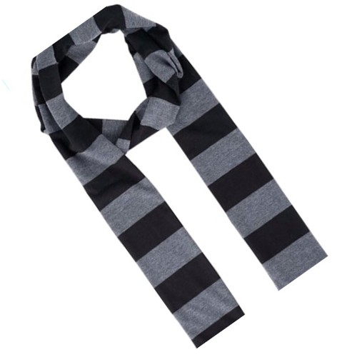 Stripe Scarf Neck Warmer Japanese Skinny Scarf All Matching Cosplay Accessory - Picture 2 of 14