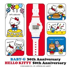 Hello Kitty Casio BABY-G BGD-565KT-7JR 50th Anniversary Watch Japan Cawaii