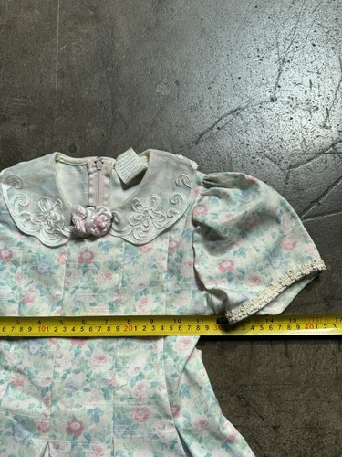 Vintage 1980s Girls PEACHES N CREAM Cottagecore Floral Dress Size 7 - Picture 11 of 15