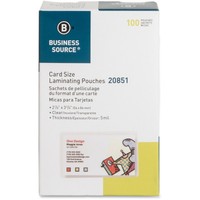 Business Source Laminating Pouch Credit Card 5mil 2-1/8x3-3/8 100/bx Cl 20851 on sale Business Source Laminating Pouch Credit Card 5mil 2-1/8x3-3/8 100/bx Cl 20851 on sale