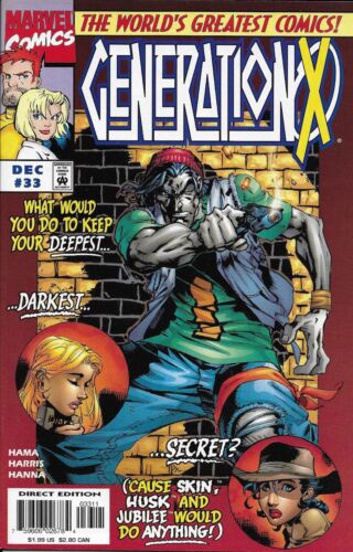 Génération X bande dessinée 33 couverture A premier imprimé 1997 Larry Hama Harris Hanna Marvel - Photo 1/12