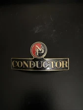 Railroad Northern Pacific Railway Enamel Conductors Cap Badge Conductor