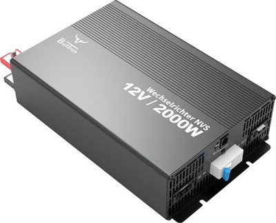 BullTron 2000W Wechselrichter 12V/230V mit Netzvorrangschaltung (NVS)