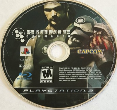 Bionic Commando (Sony PlayStation 3, PS3) DISC ONLY | NO TRACKING | M3060